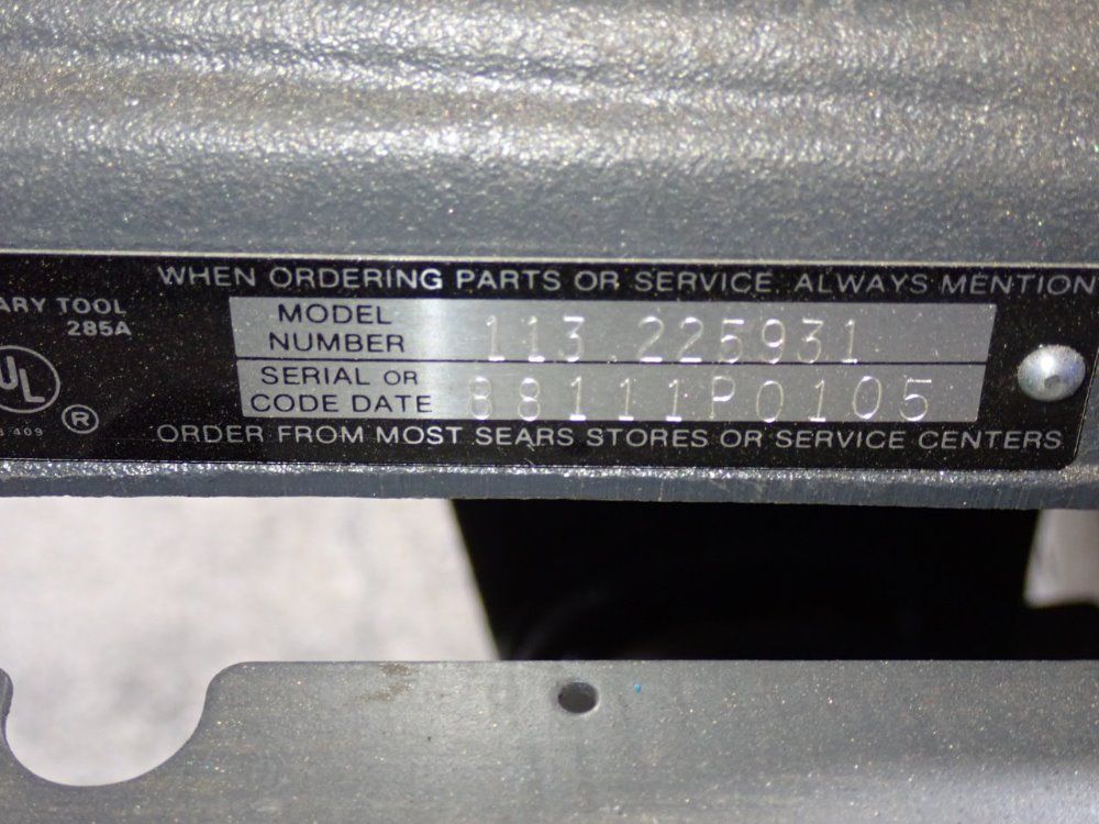 Sears Belt Disc Sander