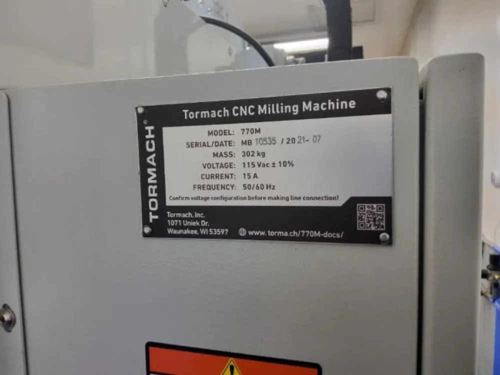 Tormach  Cnc Milling Machine With 4th Axis And Vise