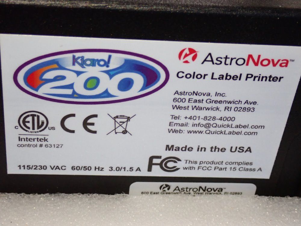 Astronova Color Label Printer
