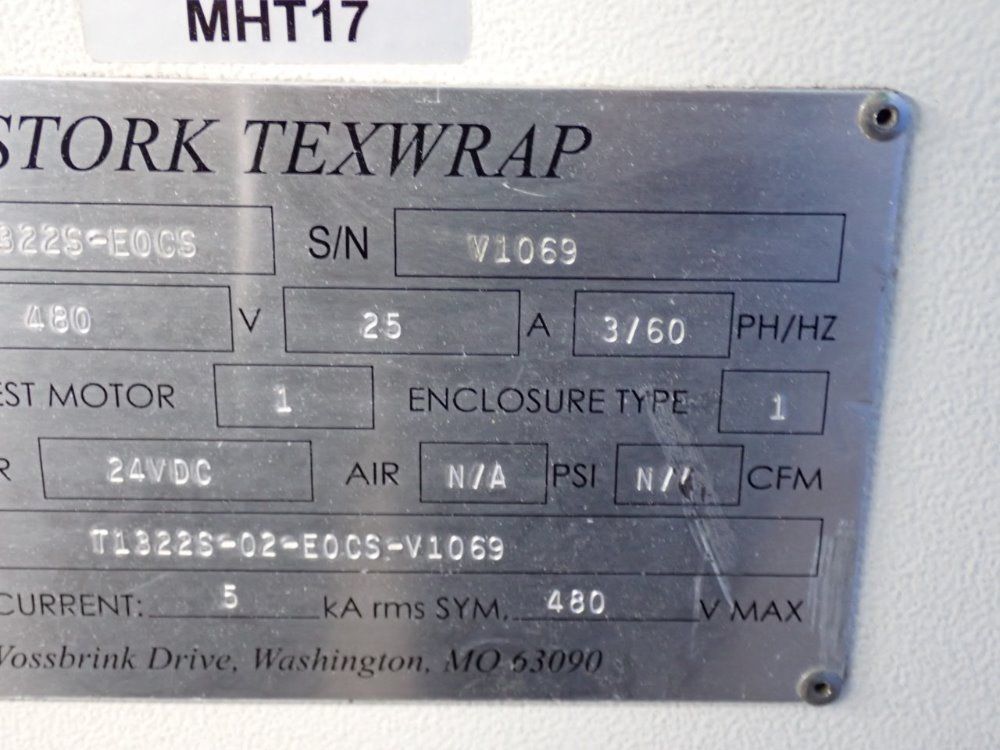 Stork Texwrap Stork Texwrap Stet1322se0cs Heat Shrink Tunnel