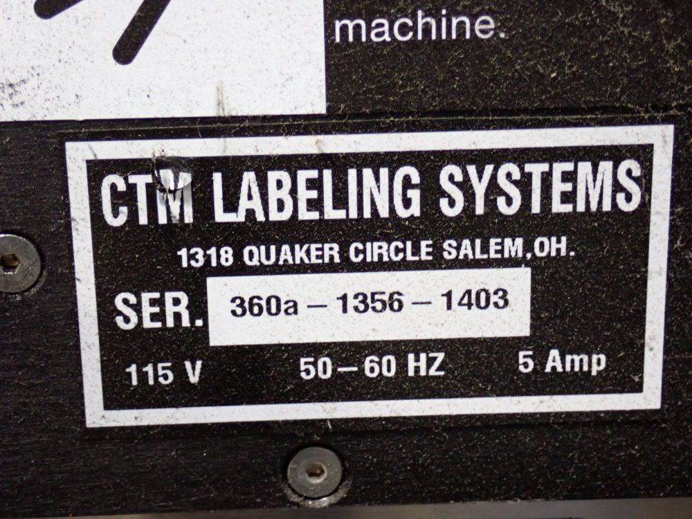 Ctm Ctm 360 Series Labeler