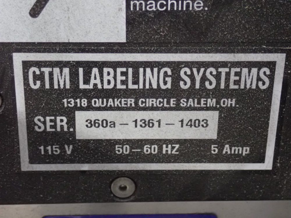 Ctm Ctm 360 Series Labeler