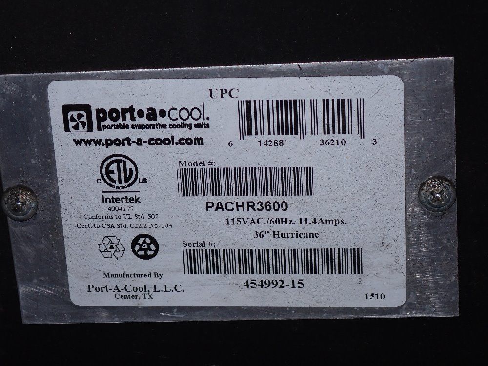 Portacool Portacool Pachr3600 Portable Cooling Unit