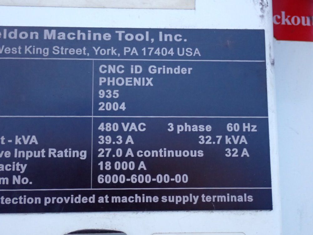 Weldon Machine Tool Cnc Id Grinder