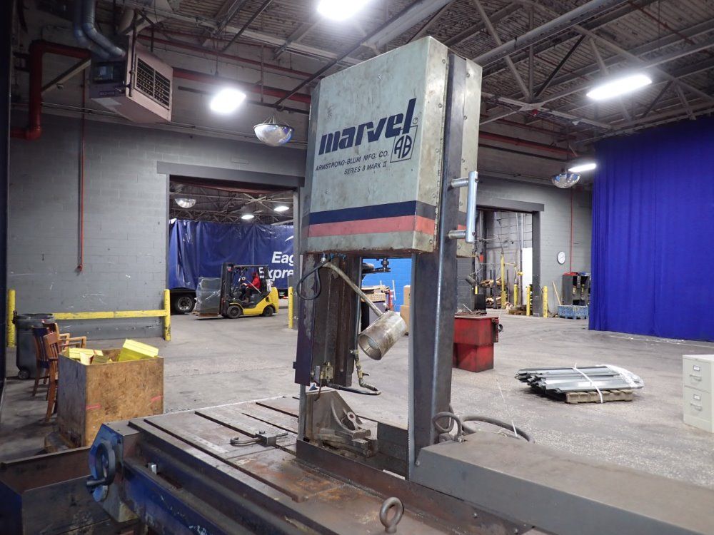 Marvel  Armstrongblum Mfg Co Marvel  Armstrongblum Mfg Co 8markii Vertical Bandsaw