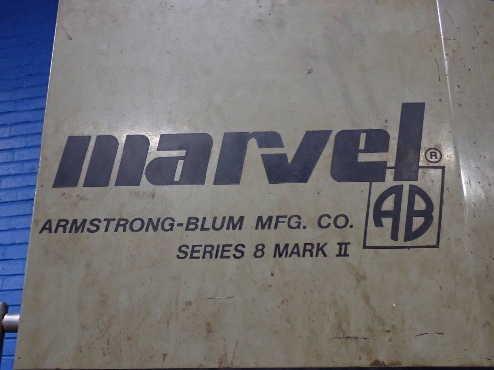 Marvel  Armstrongblum Mfg Co Marvel  Armstrongblum Mfg Co 8markii Vertical Bandsaw