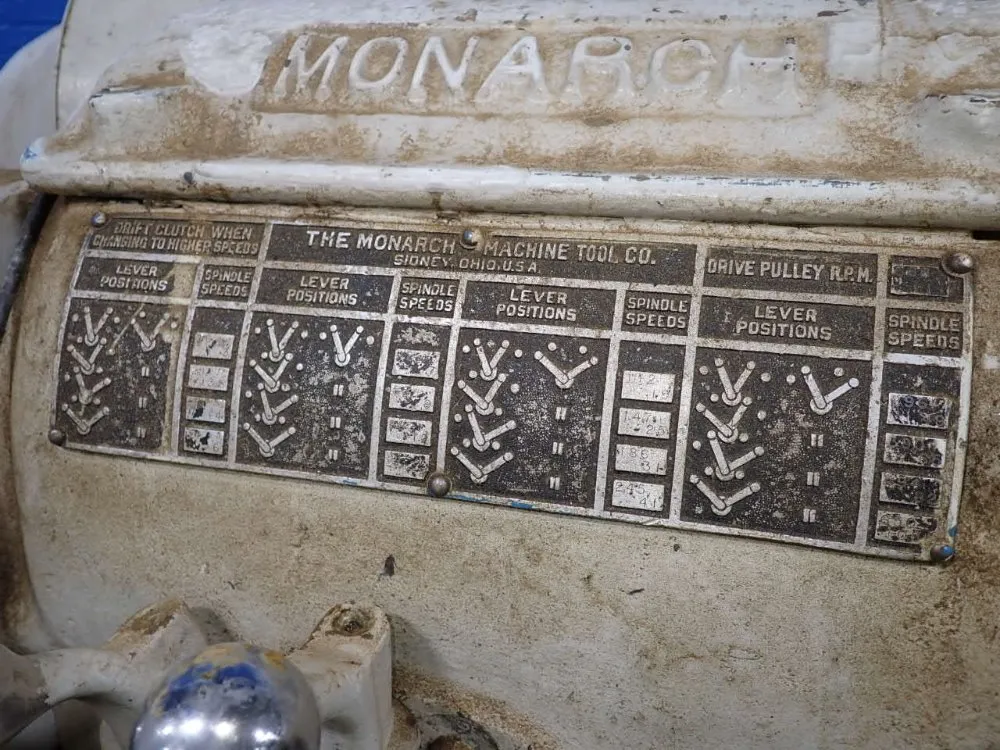The Monarch Machine Tool Co Lathe