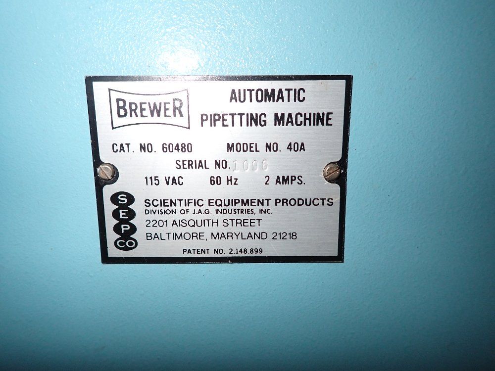 Brewer Automatic Pipetting Machine - 40a