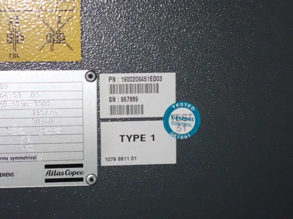 Atlas Copco 25 Hp Air Compressor - Ga18vsdff