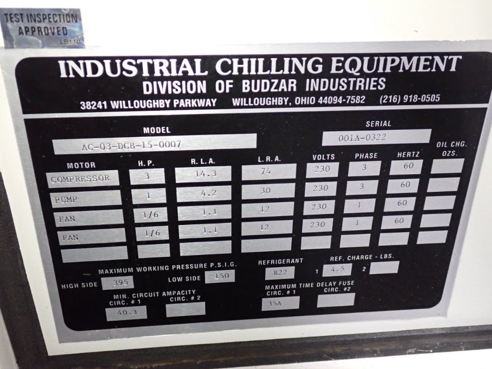 Budzar Chiller - Ac-03-dcb-15-0007