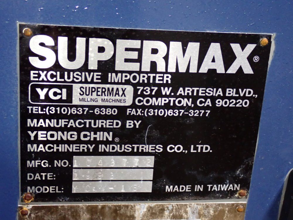Yeong Chin 49"x9" Ycm-16 Vertical Mill - Ycm-16