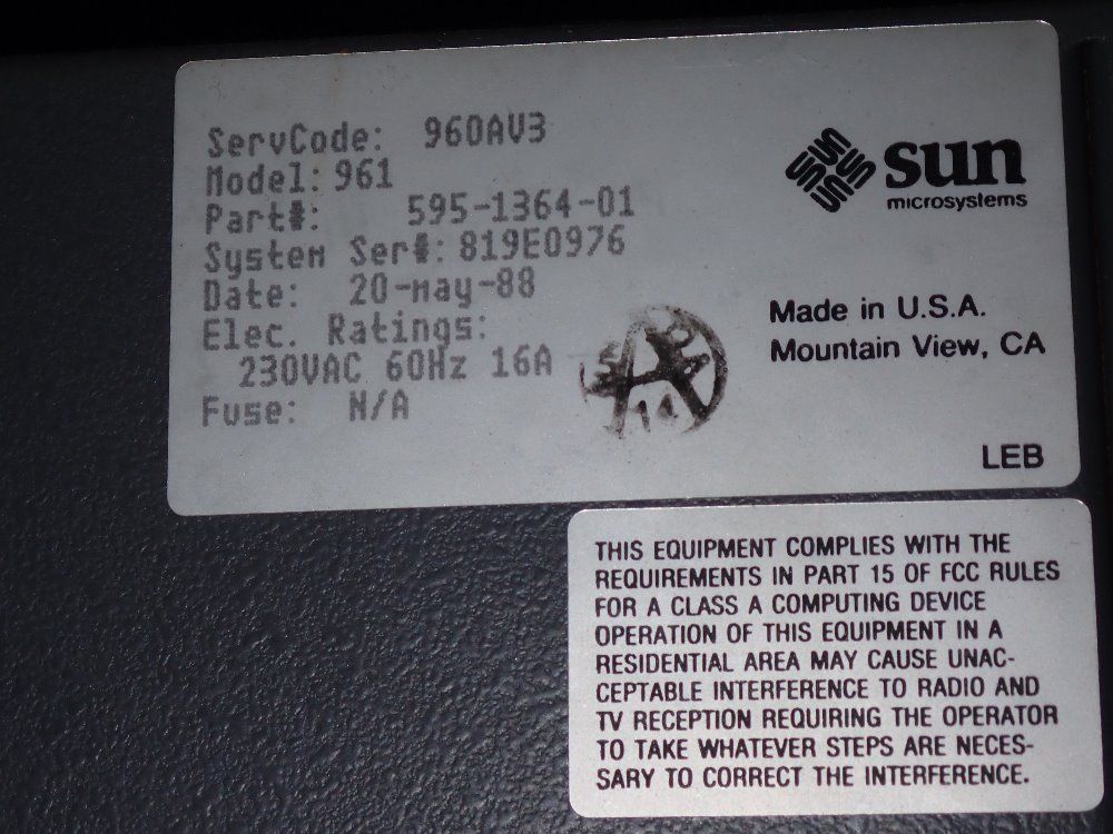 Sun Electronics Cabinet