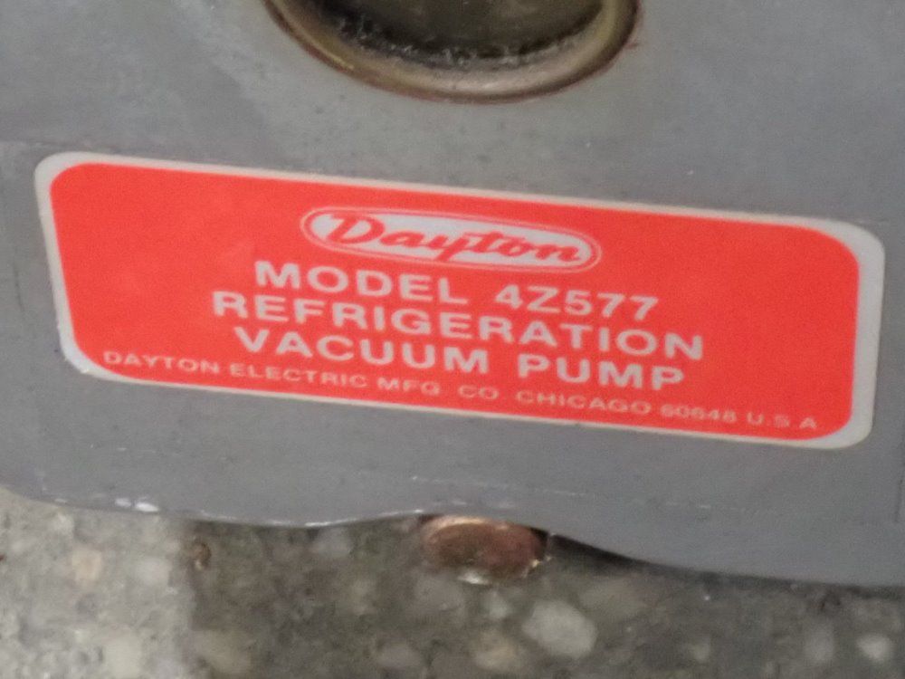 Dayton 1/3 Hp Vacuum Pump - 4z577