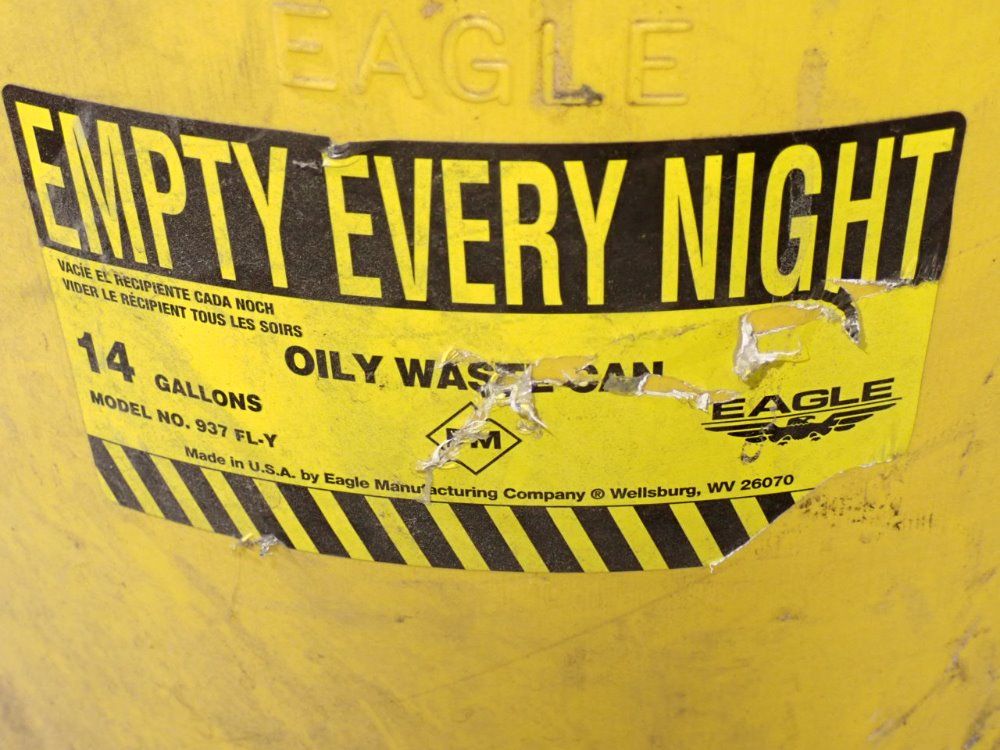 Eagle 14 Gal Oil Waste Can - 937fl-y