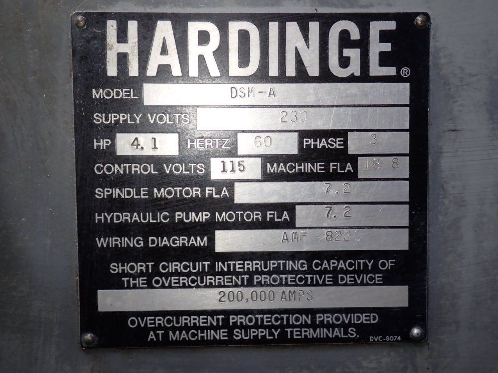 Hardinge Hardinge Dsma Lathe