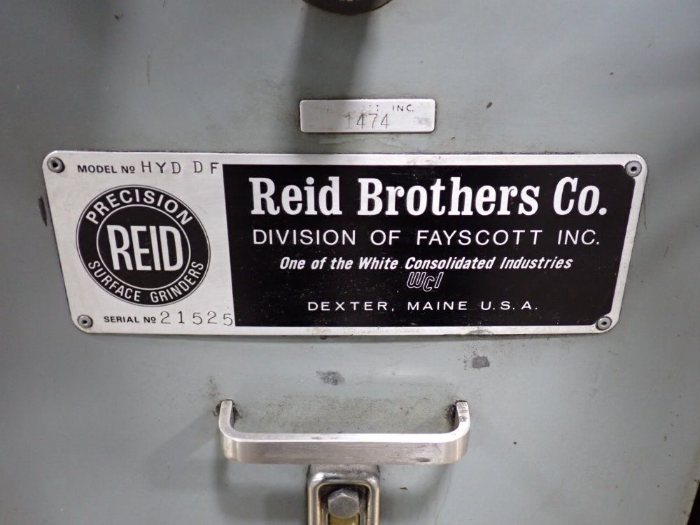 Reid Brothers Surface Grinder
