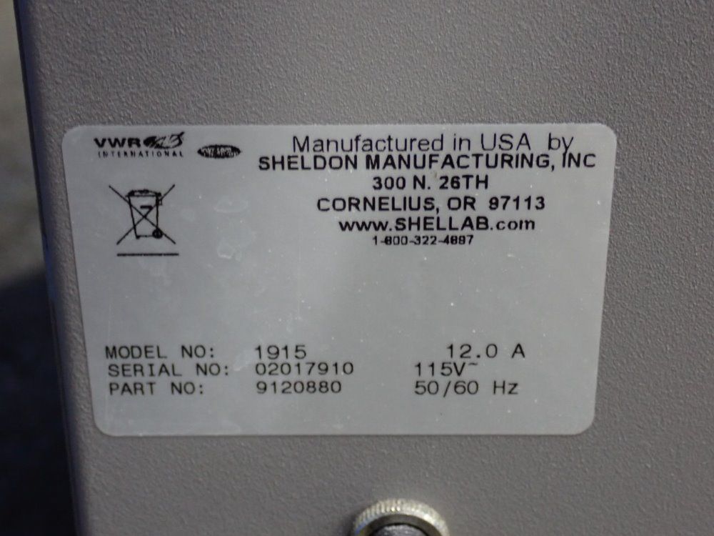 Vwr Incubator - 1915