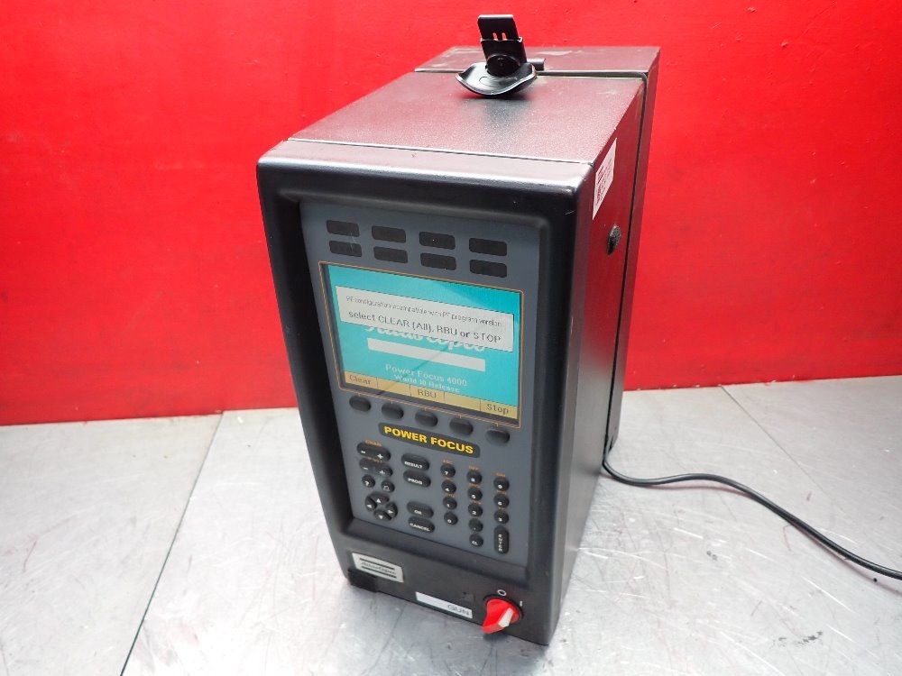 Atlas Copco Nutrunner Controller Power Focus, Powers On, No Tests Run - Pf4000-g-dn-hw