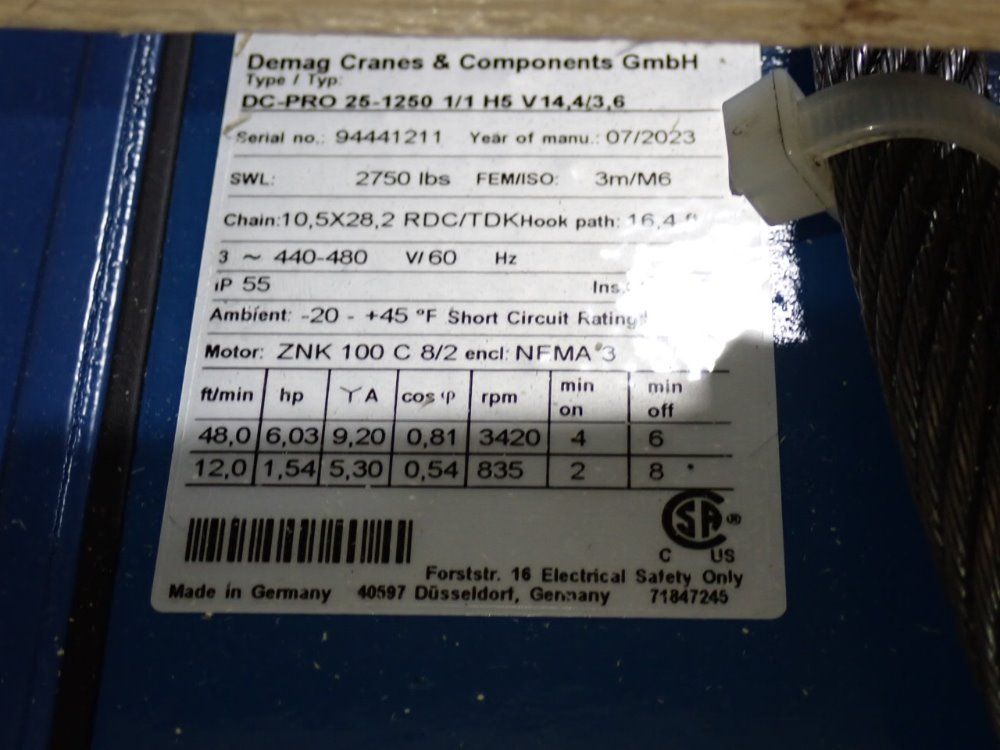 Demag Hoist