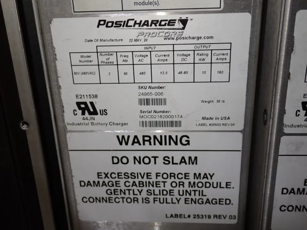 Posicharge 48v/ 500a Battery Charger - Procore30