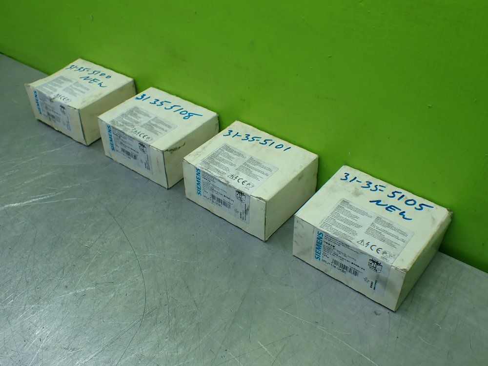 Siemens 4pcs Overload Relay Lot. 3ru1116-odb0, 3ru1116-1cb0, 3ru1116-0eb0, 3ru1116-okb0 - 3ru1116-0db0