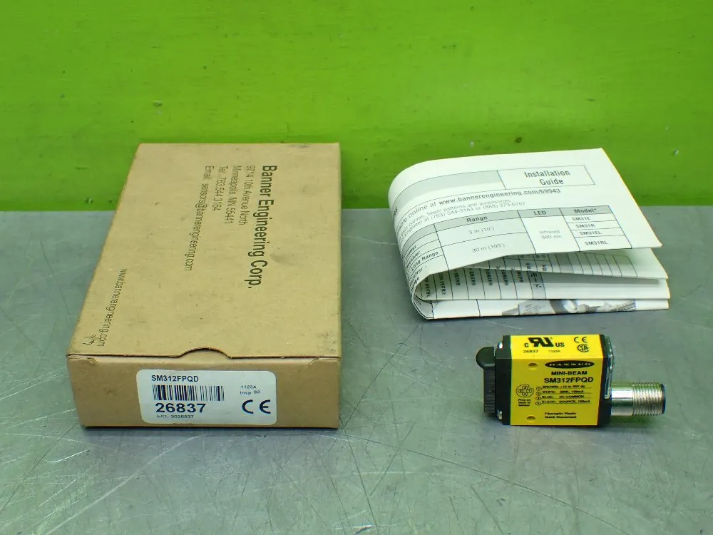 Banner Minibeam Fiberoptic Amplifier 26837