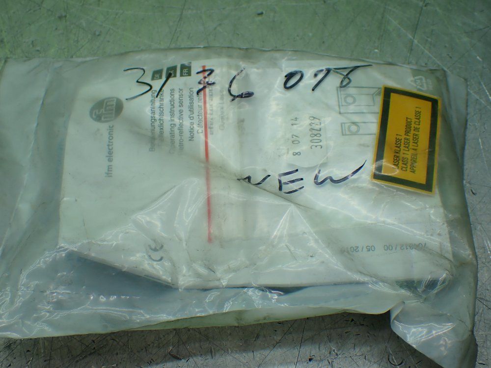 Ifm Retro-reflective Photoelectric Laser Sensor. Ojplfpkg/so/as. Factory Sealed. - Oj5036