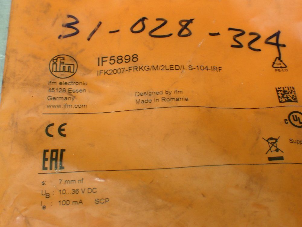 Ifm 4pcs Ifm Sensor Lot. If5579, If5898, Ifc240, Ie5312 - If5579