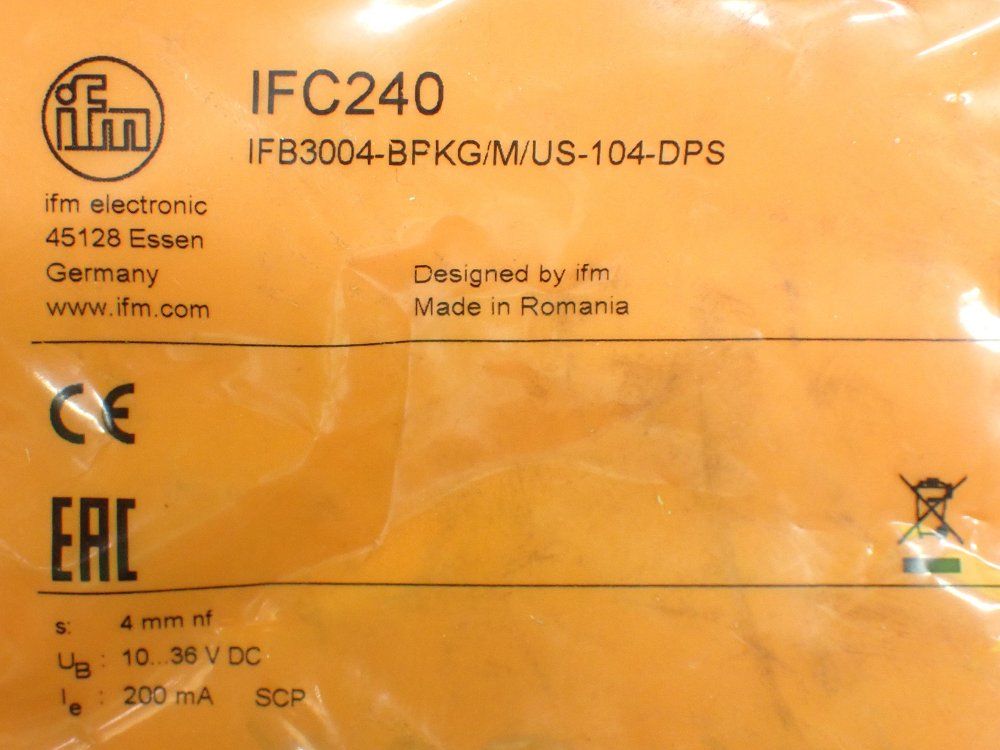 Ifm 4pcs Ifm Sensor Lot. If5579, If5898, Ifc240, Ie5312 - If5579