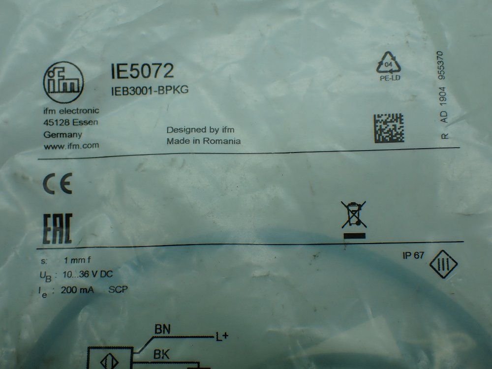 Ifm 5pcs Ifm Sensor Lot. (3x)iy5036, Ie5027, 07h200 - Iy5036