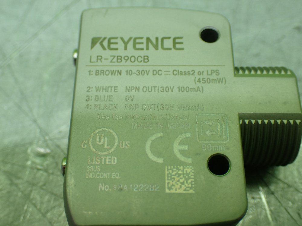 Keyence Self-contained Cmos Laser Sensor. - Lr-zb90cb