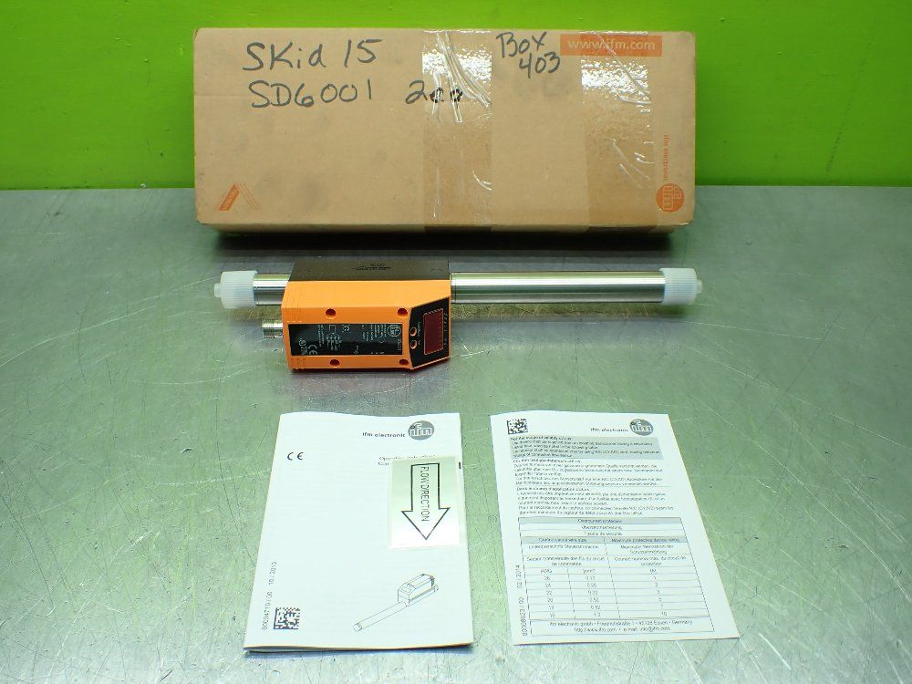Ifm Compressed Air Meter. Sdn12dgxfpkg/us-100 - Sd6001