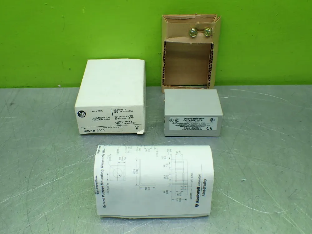 Allen-bradley Photoswitch Terminal Base. - 42dtb-5000
