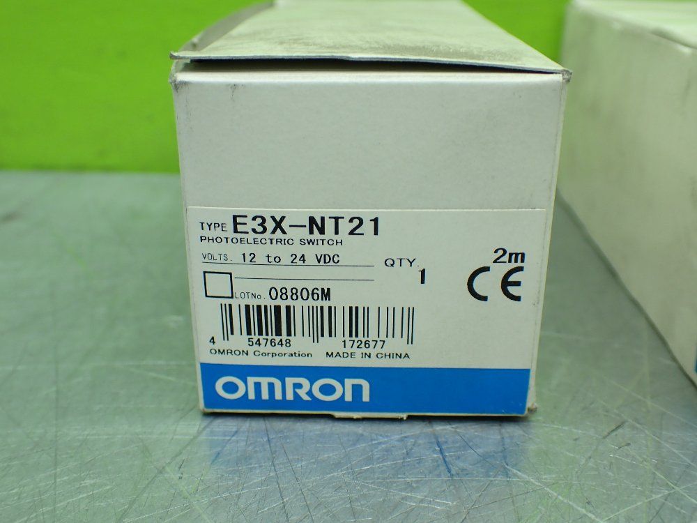 Omron Fiber Optic Amplifier Sensors. Lot Of 2 - E3x-nt21