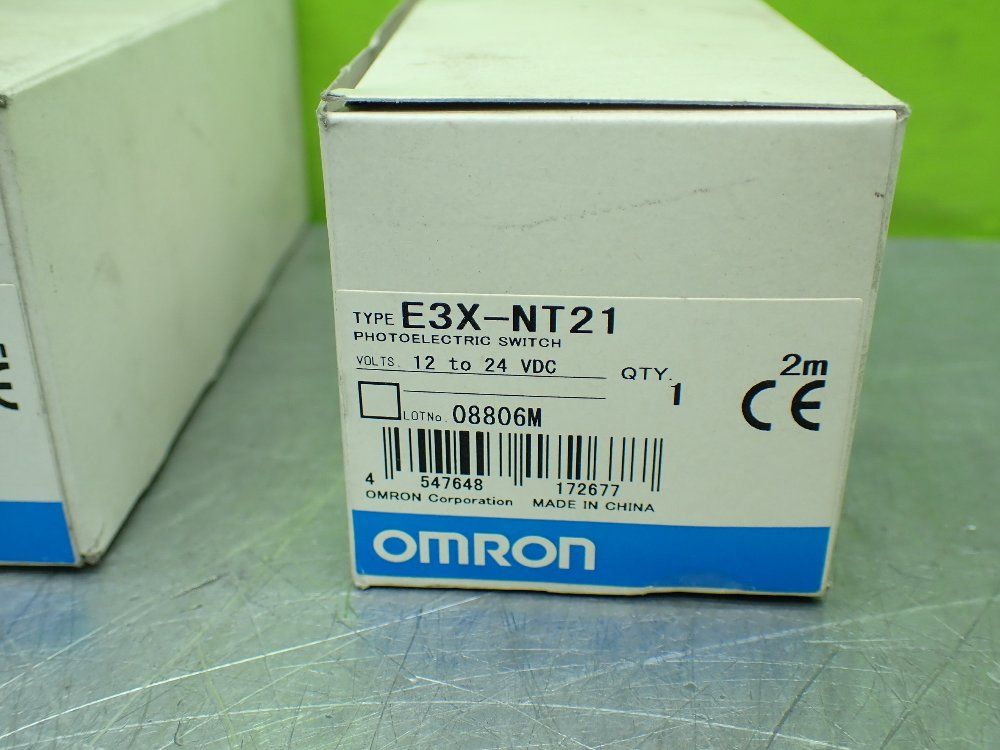 Omron Fiber Optic Amplifier Sensors. Lot Of 2 - E3x-nt21