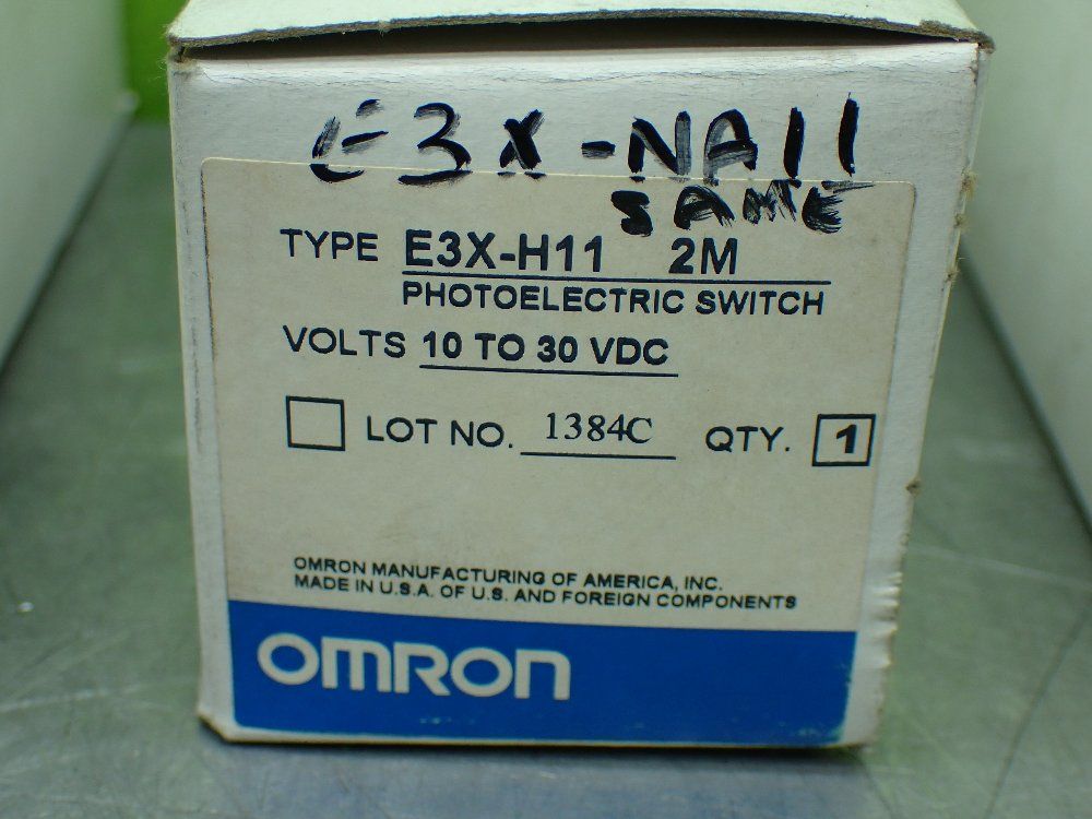 Omron Photoelectric Switches. Lot Of 3 - E3x-h11