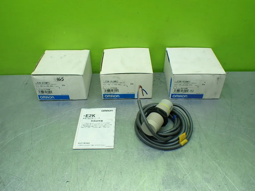 Omron Capacitive Proximity Switches. Lot Of 3 - E2k-x15my1
