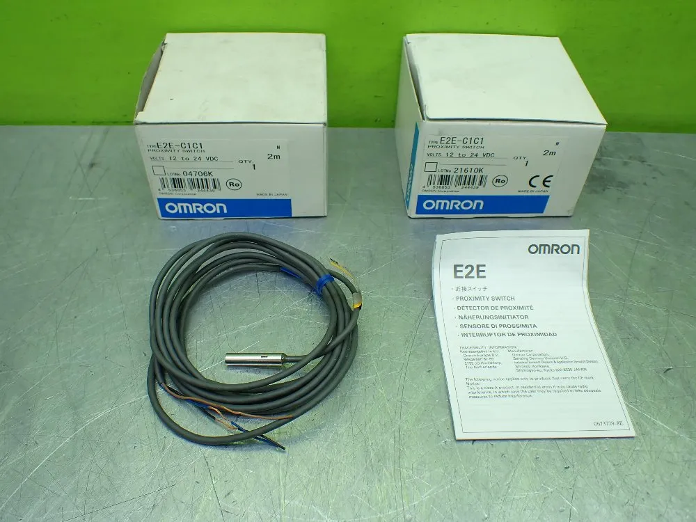 Omron Proximity Switches. Lot Of 2 - E2e-c1c1