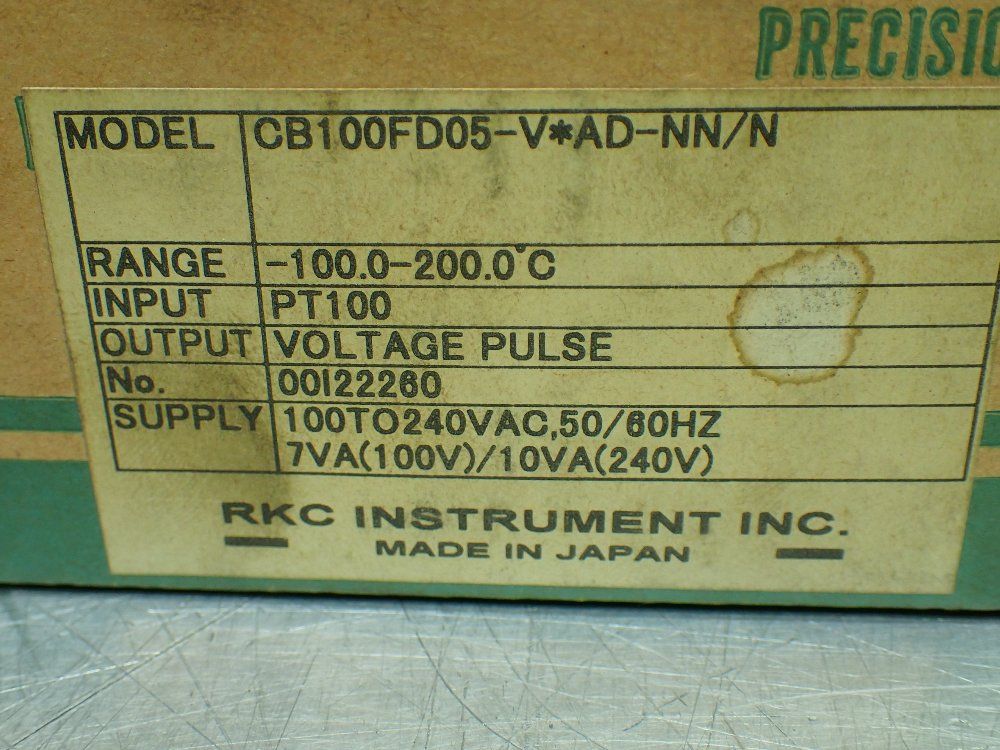 Rkc Cb100 Digital Voltage Controller. - Cb100fd05-v*ad-nn/n