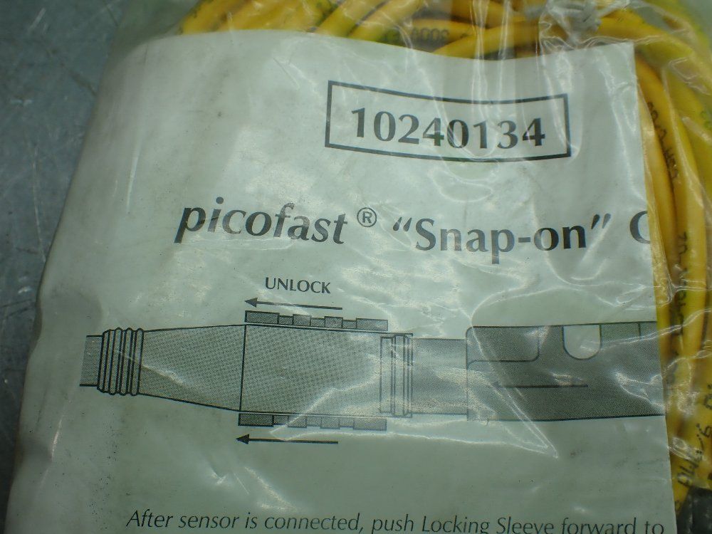 Turck 9 Meter Length Picofast Snap-on Single Ended Cordsets. U00700-46 - Pkg 6z-9