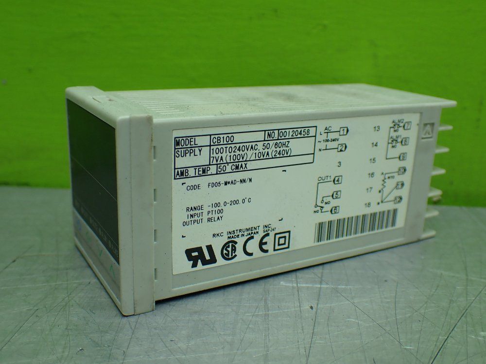 Rkc Cb100 Digital Voltage Controller. - Cb100fd05-m*ad-nn/n