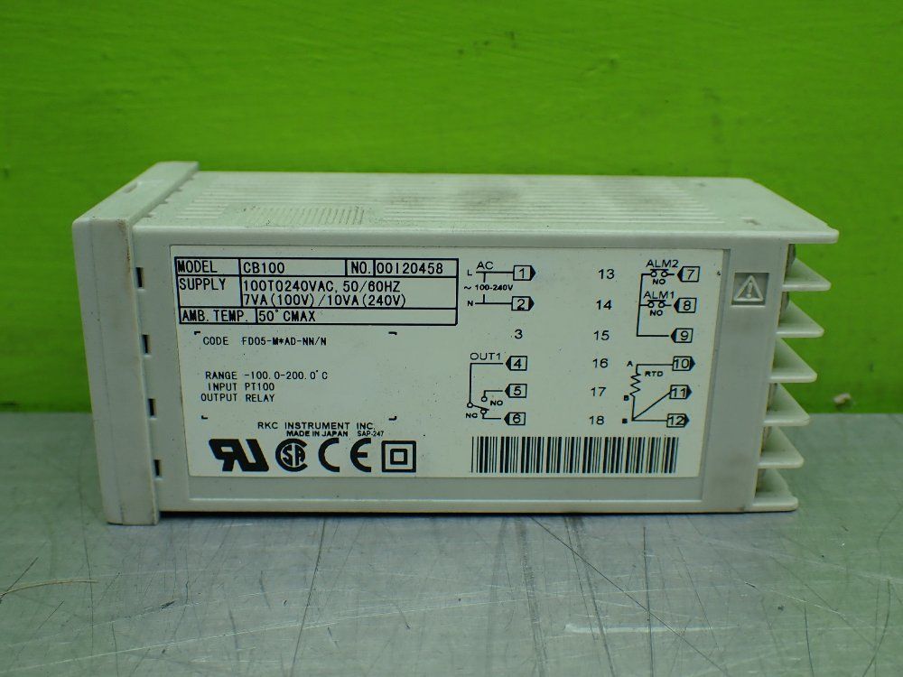 Rkc Cb100 Digital Voltage Controller. - Cb100fd05-m*ad-nn/n