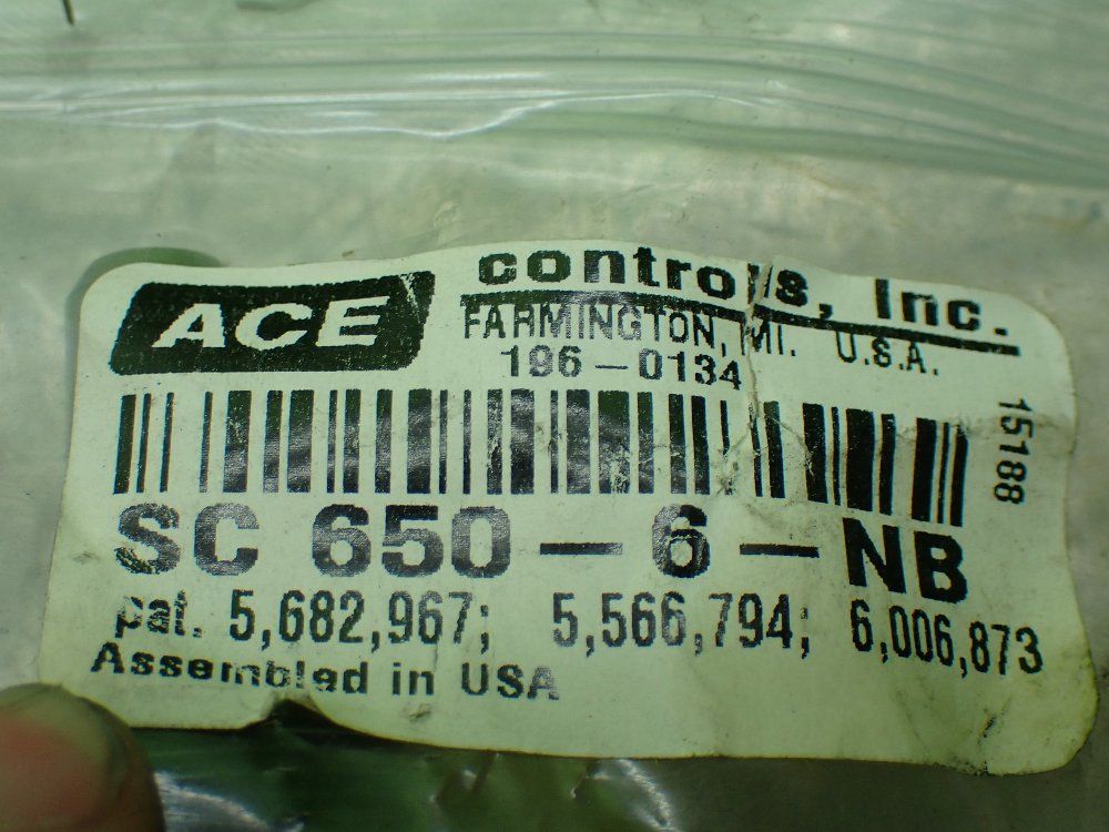 Ace Miniature Shock Absorbers. Lot Of 3 - Sc 650-6-nb