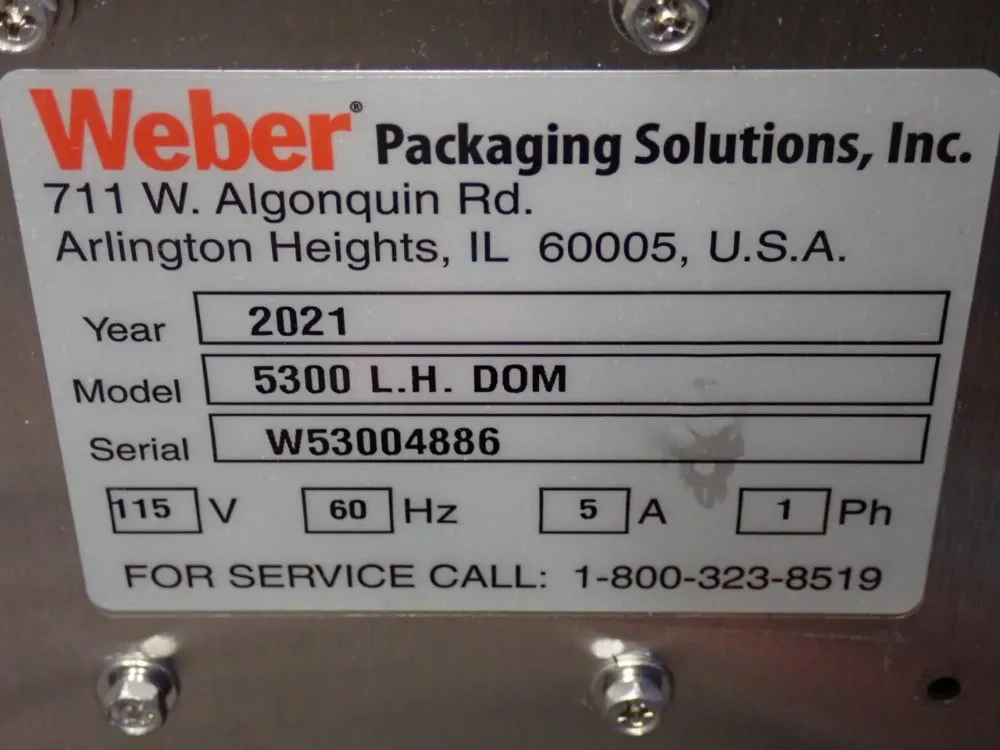 Weber Packaging Solutions Label Printer