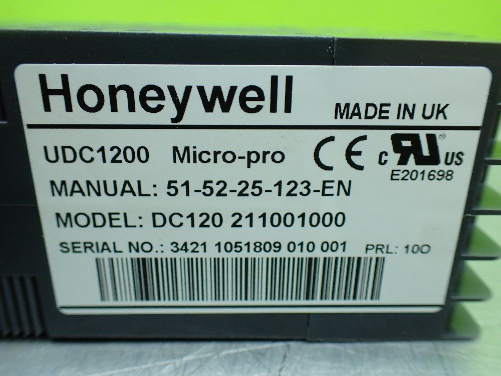 Honeywell Udc1200 Micro-pro Universal Digital Controller. - Dc120 211001000
