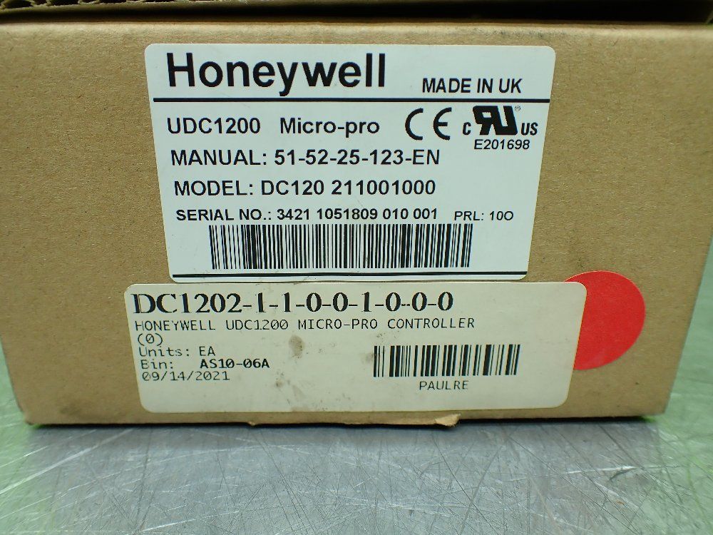 Honeywell Udc1200 Micro-pro Universal Digital Controller. - Dc120 211001000