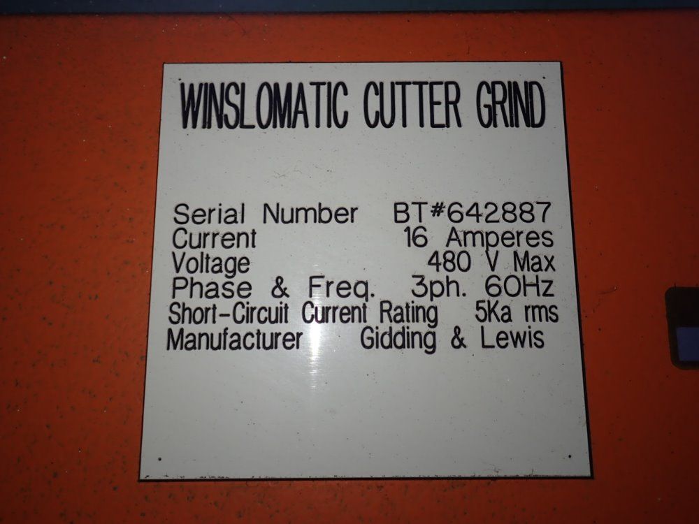 Giddings & Lewis 100c Tool Grinder - 100c