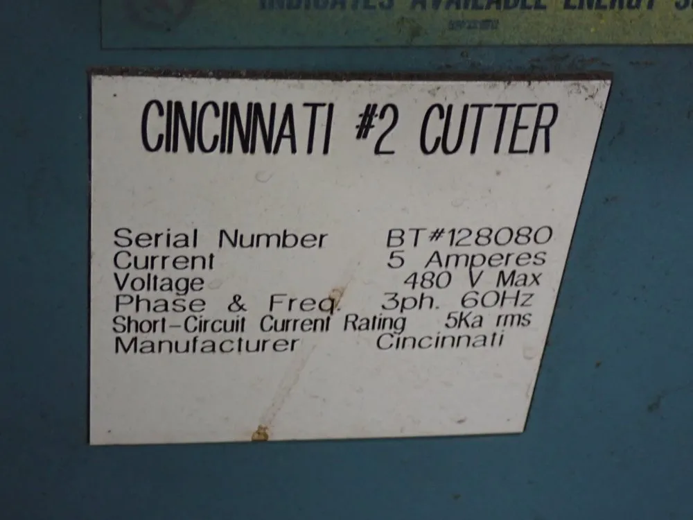 The Cincinnati Milling Machine Co Tool Grinder