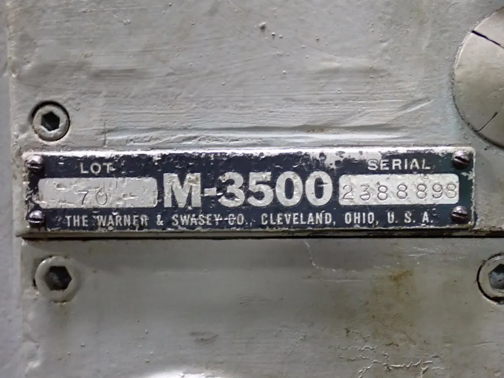 Warner  Swasey Turret Lathe