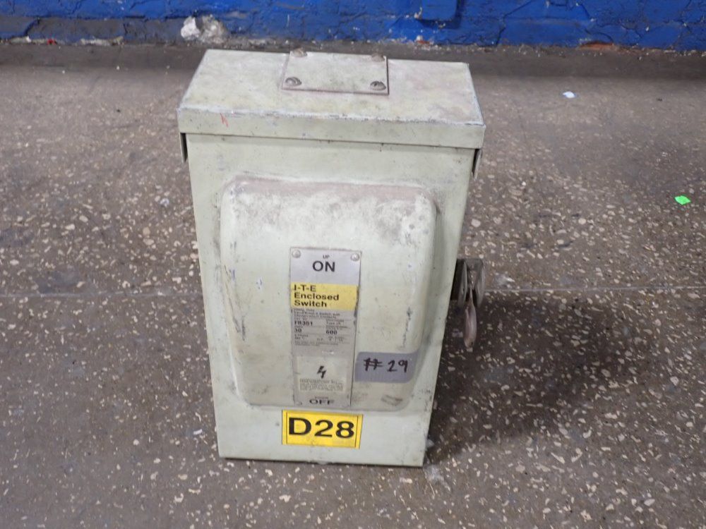 Ite Electric Products Fusible Disconnect
